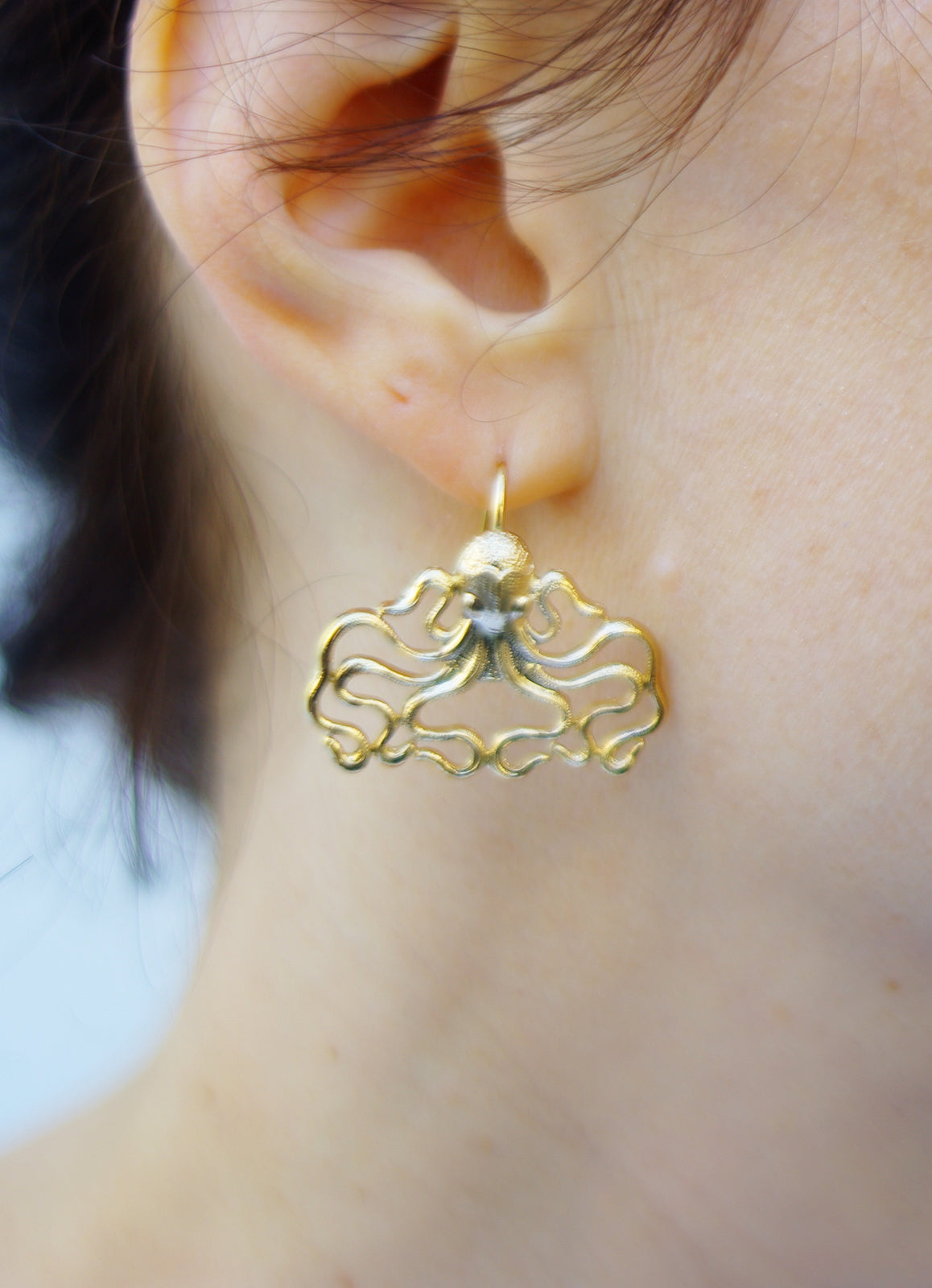 boucles d'oreilles octopus