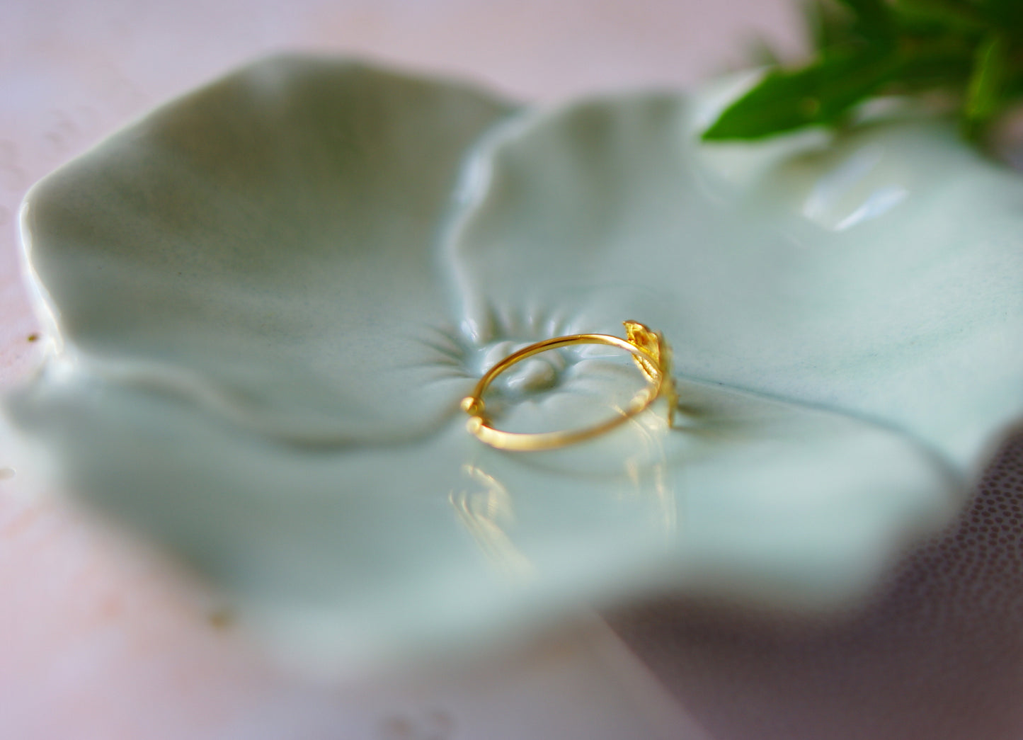 bague tulipe réglable