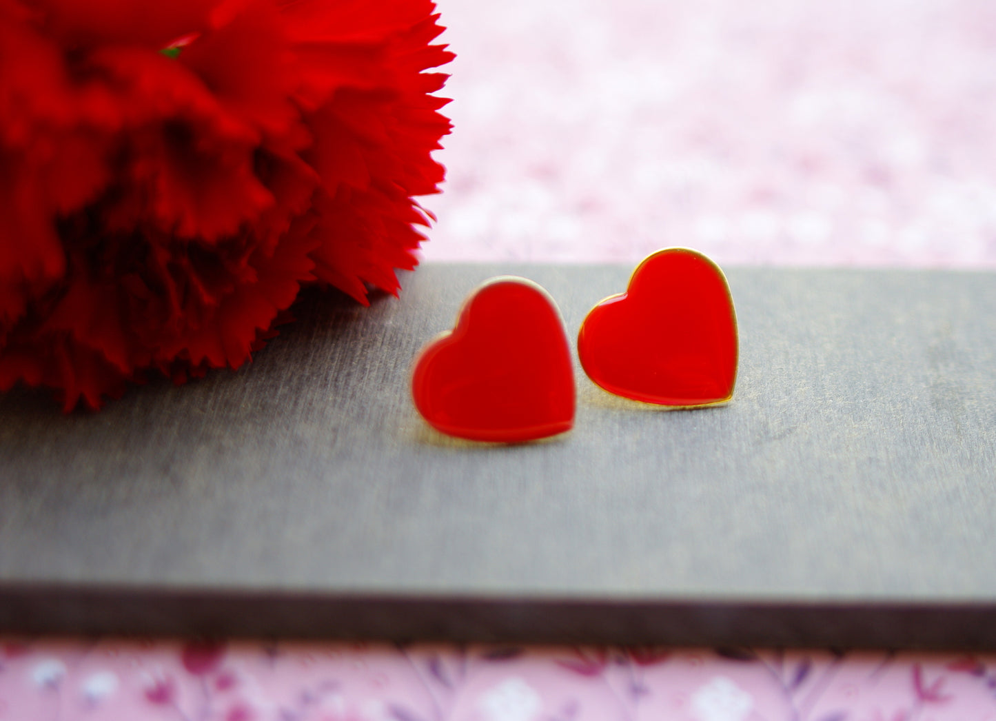 boucles d'oreilles coeurs