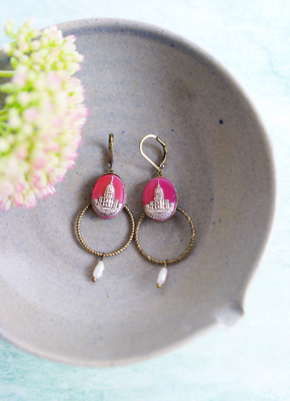 Boucles d'oreilles sacré coeur