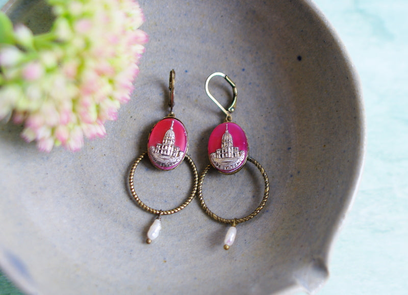 Boucles d'oreilles sacré coeur