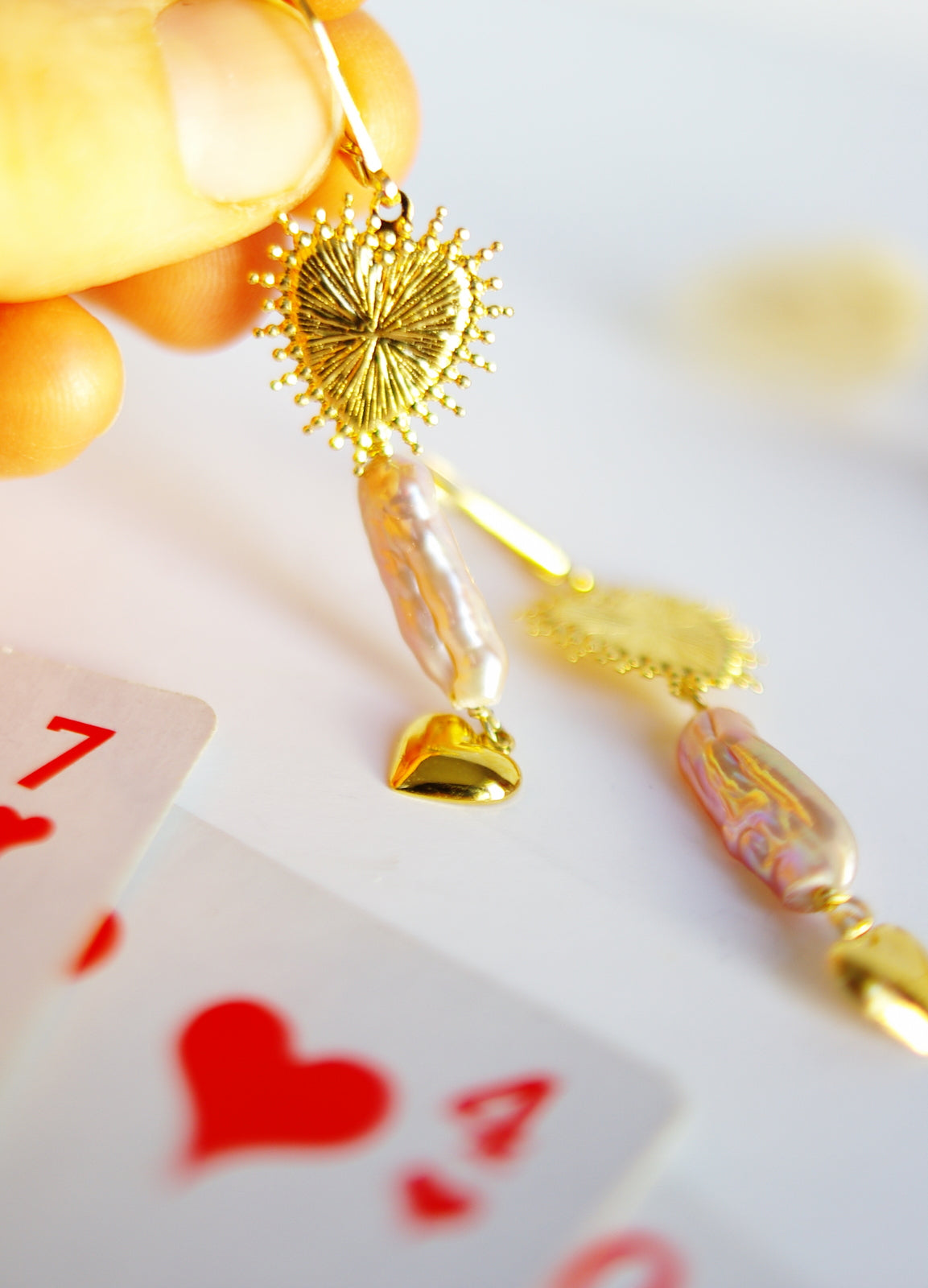 boucles d'oreilles coeurs