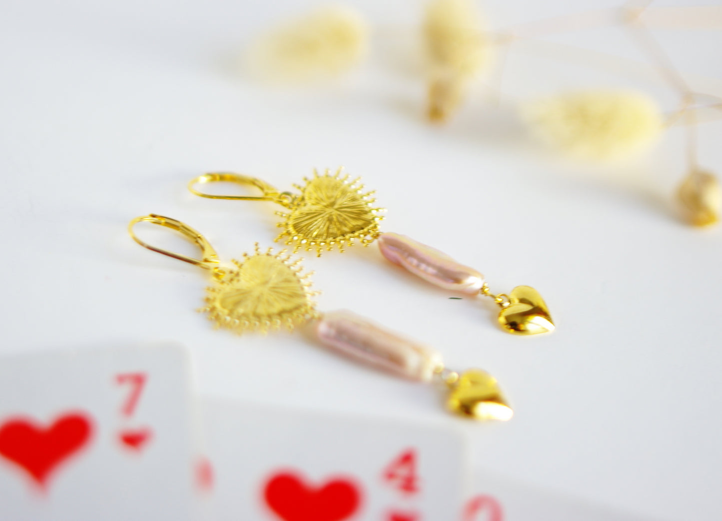 boucles d'oreilles coeurs