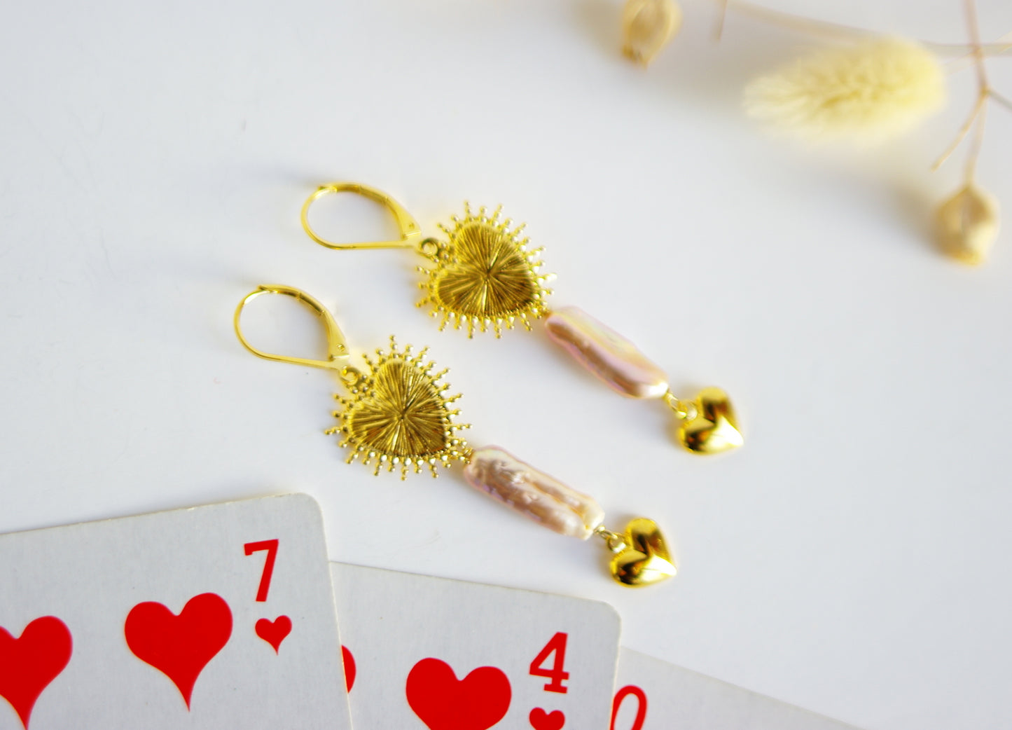 boucles d'oreilles coeurs