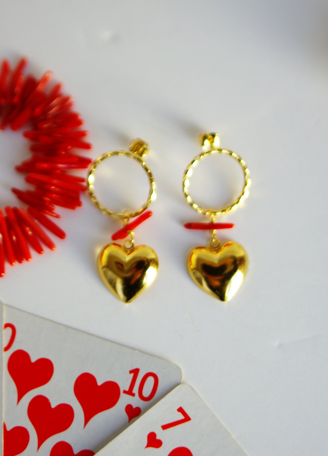 boucles d'oreilles coeurs