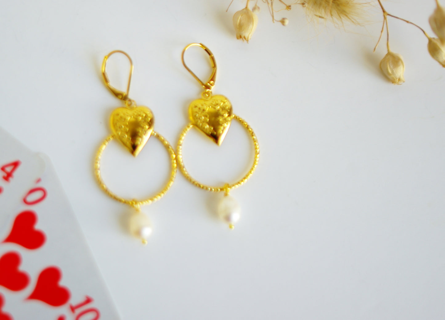 boucles d'oreilles coeurs