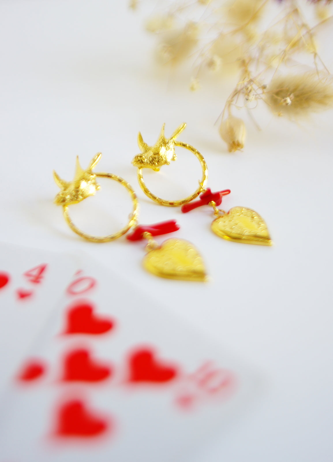 boucles d'oreilles coeurs