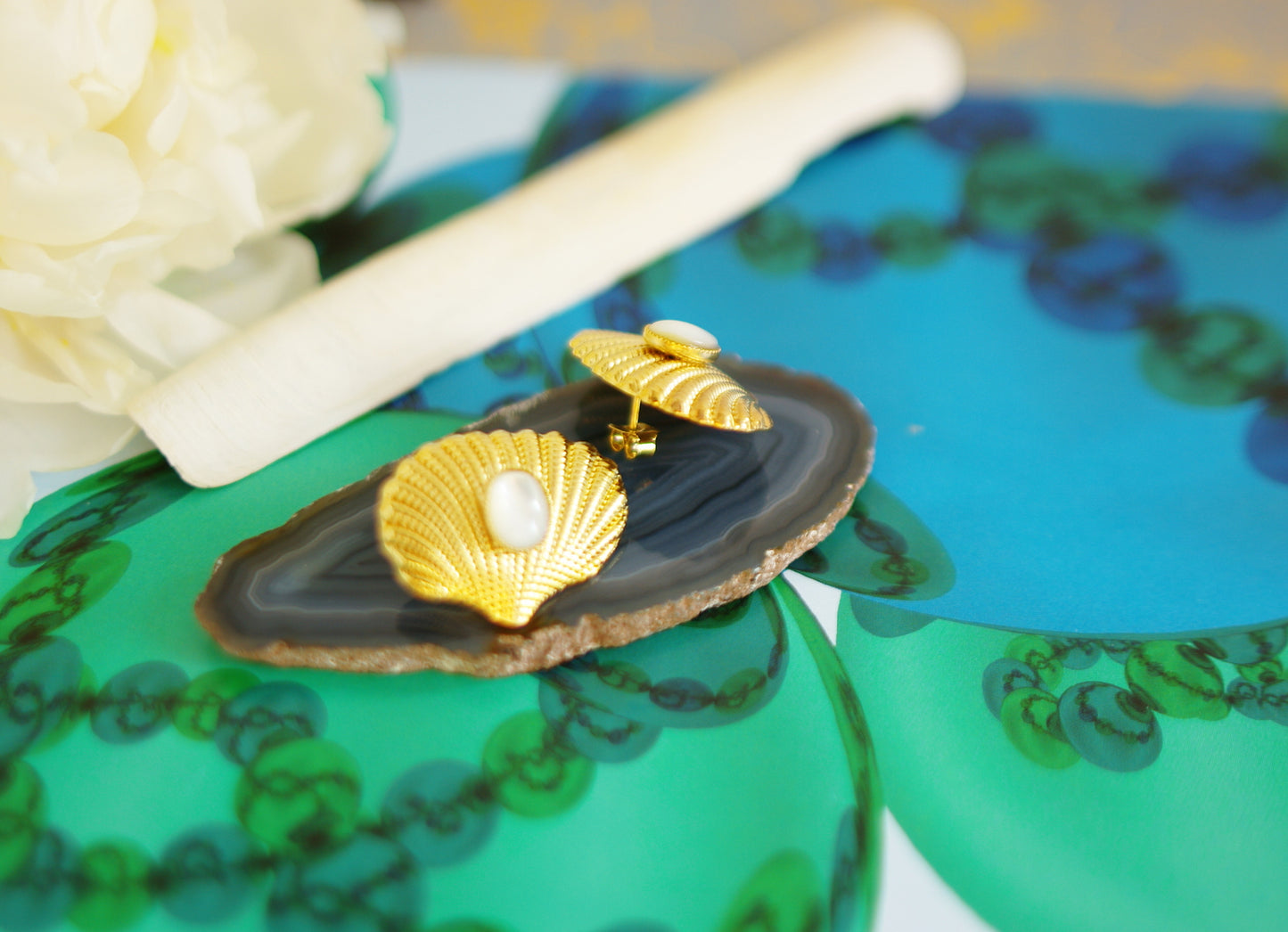 boucles d'oreilles coquillages