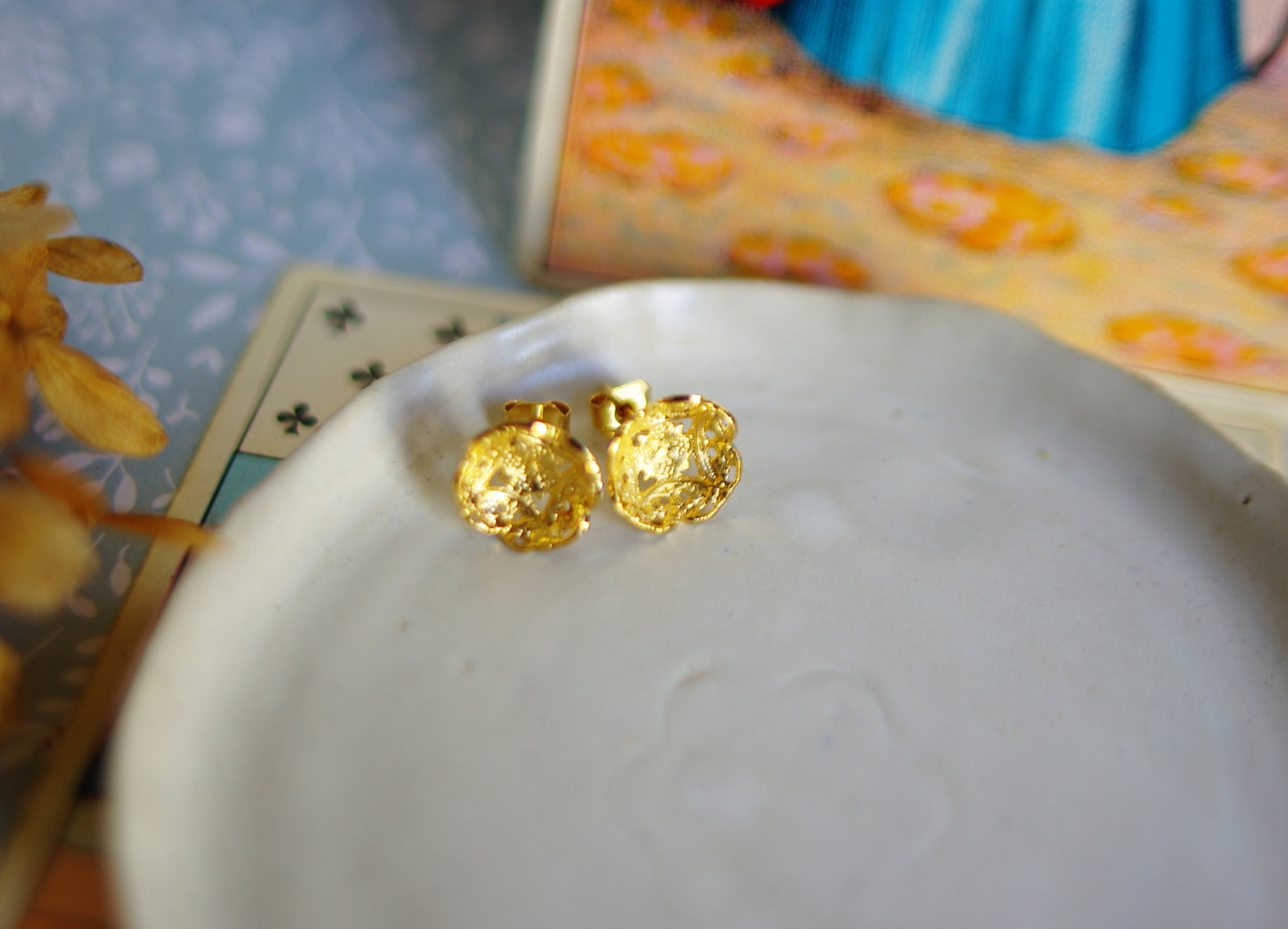 Boucles d'oreilles fleurs
