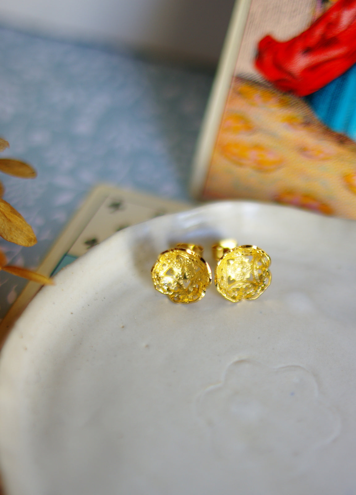 Boucles d'oreilles fleurs