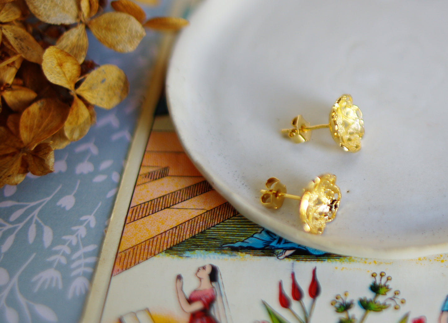 Boucles d'oreilles fleurs