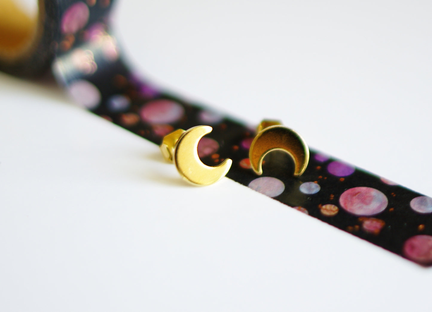 boucles d'oreilles lune