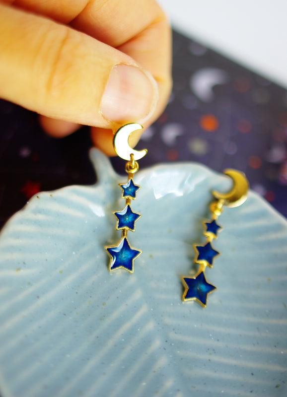 boucles d'oreilles étoiles