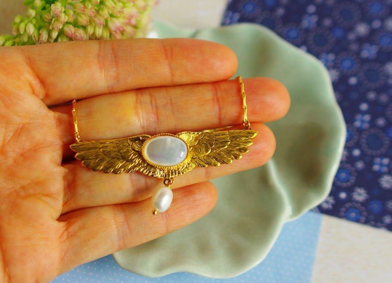collier ailes d'ange