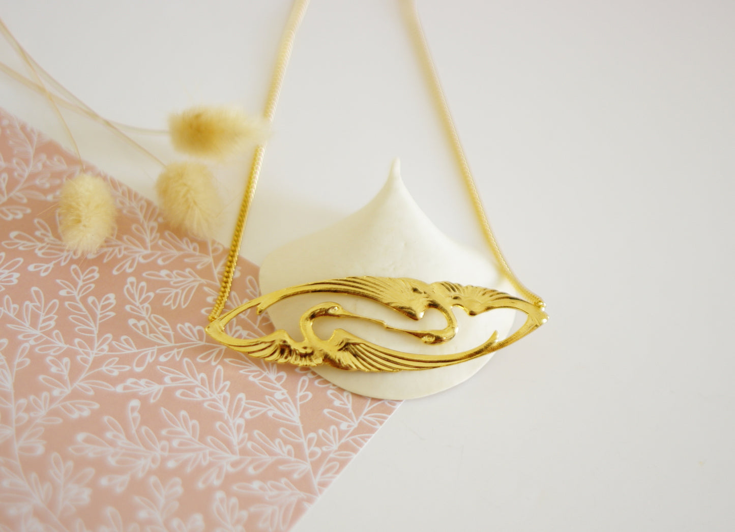 collier plastron oiseaux