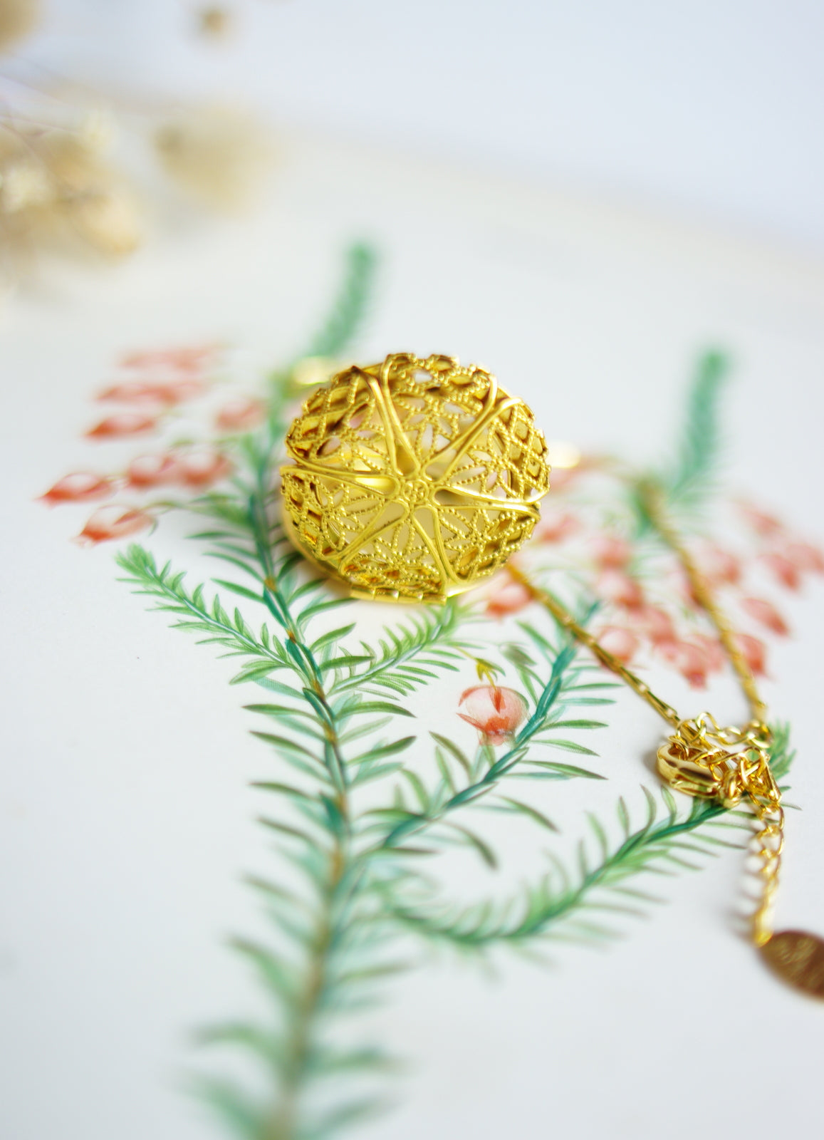 Pendentif locket cœur