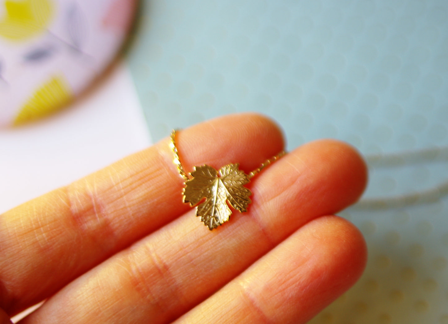 pendentif feuille de vigne