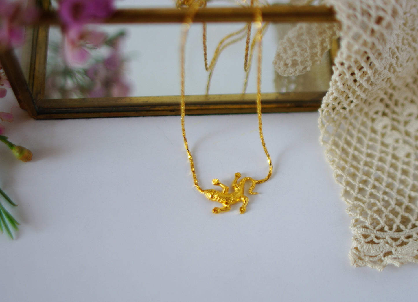 pendentif gecko