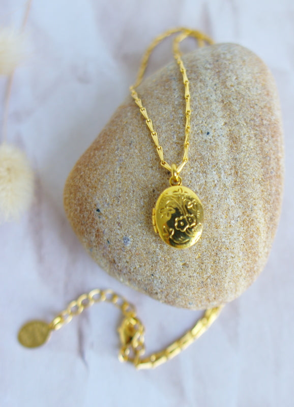 Pendentif locket ovale