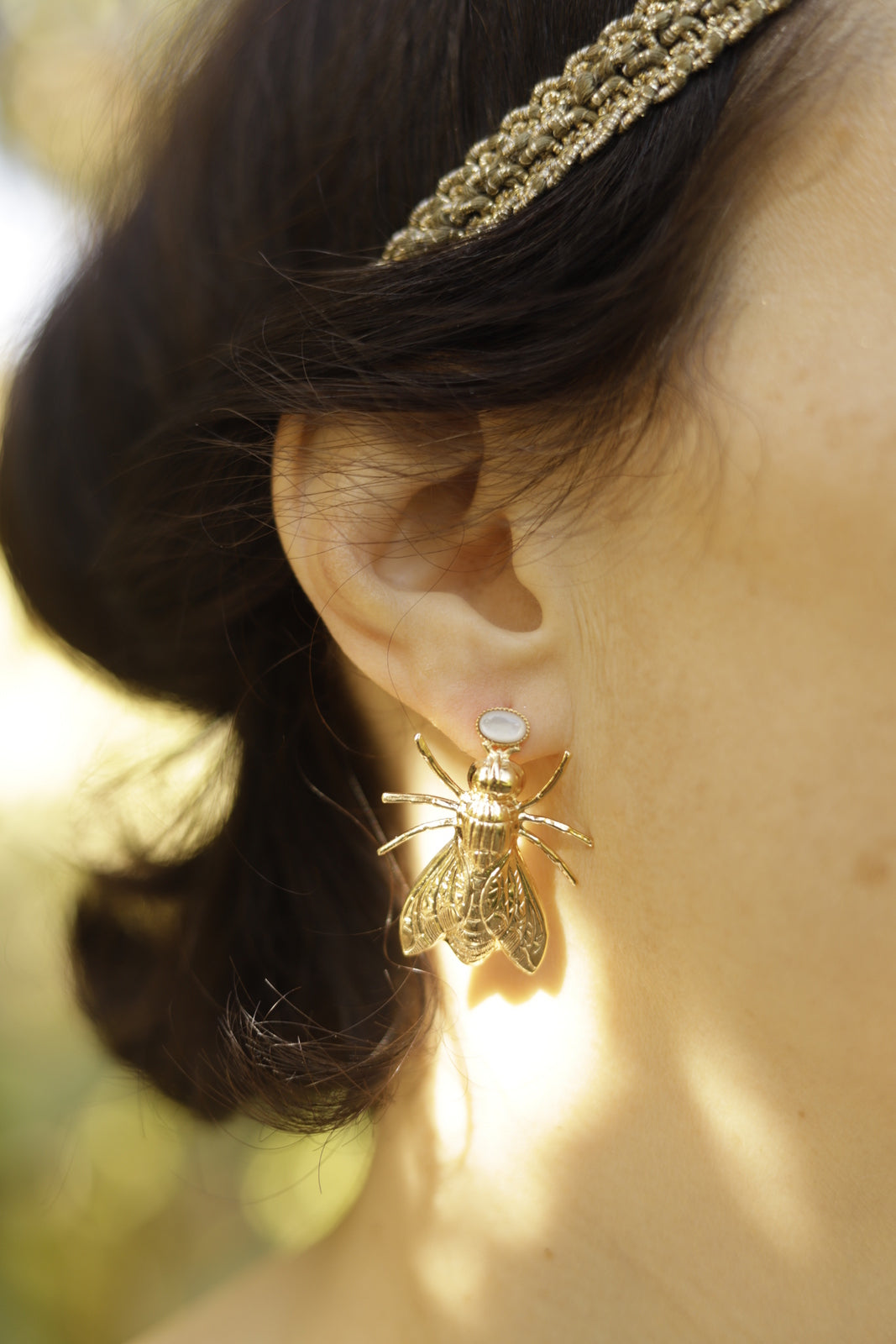 boucles d'oreilles insectes