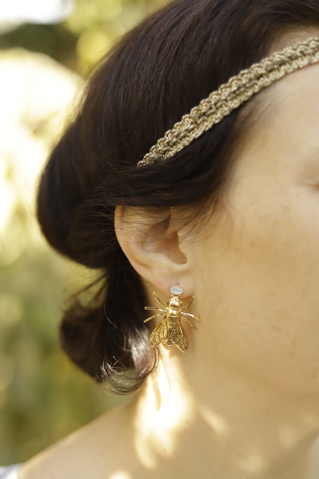 boucles d'oreilles insectes