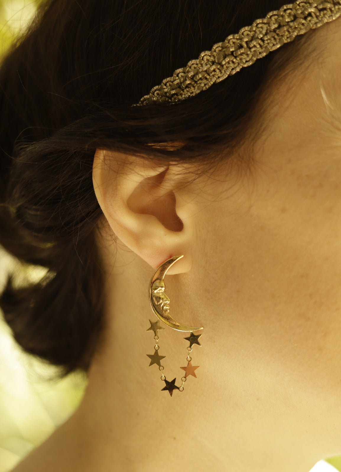boucles d'oreilles lunes