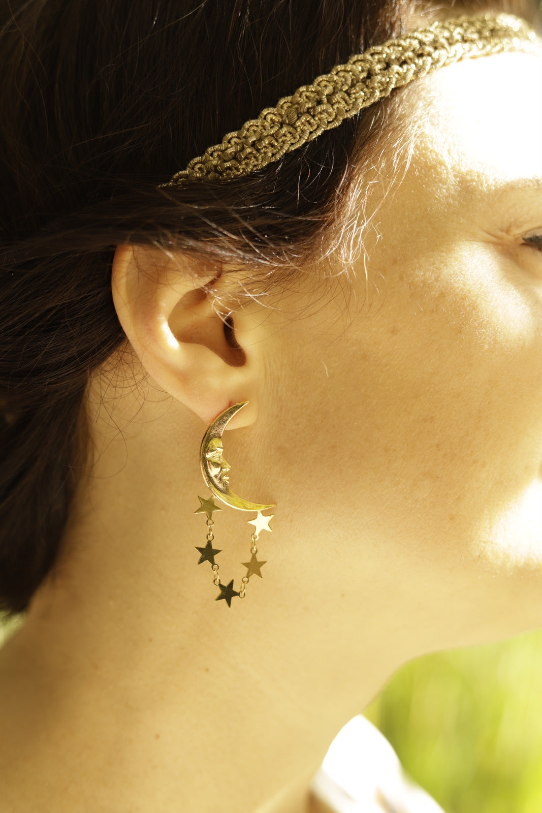 boucles d'oreilles lunes