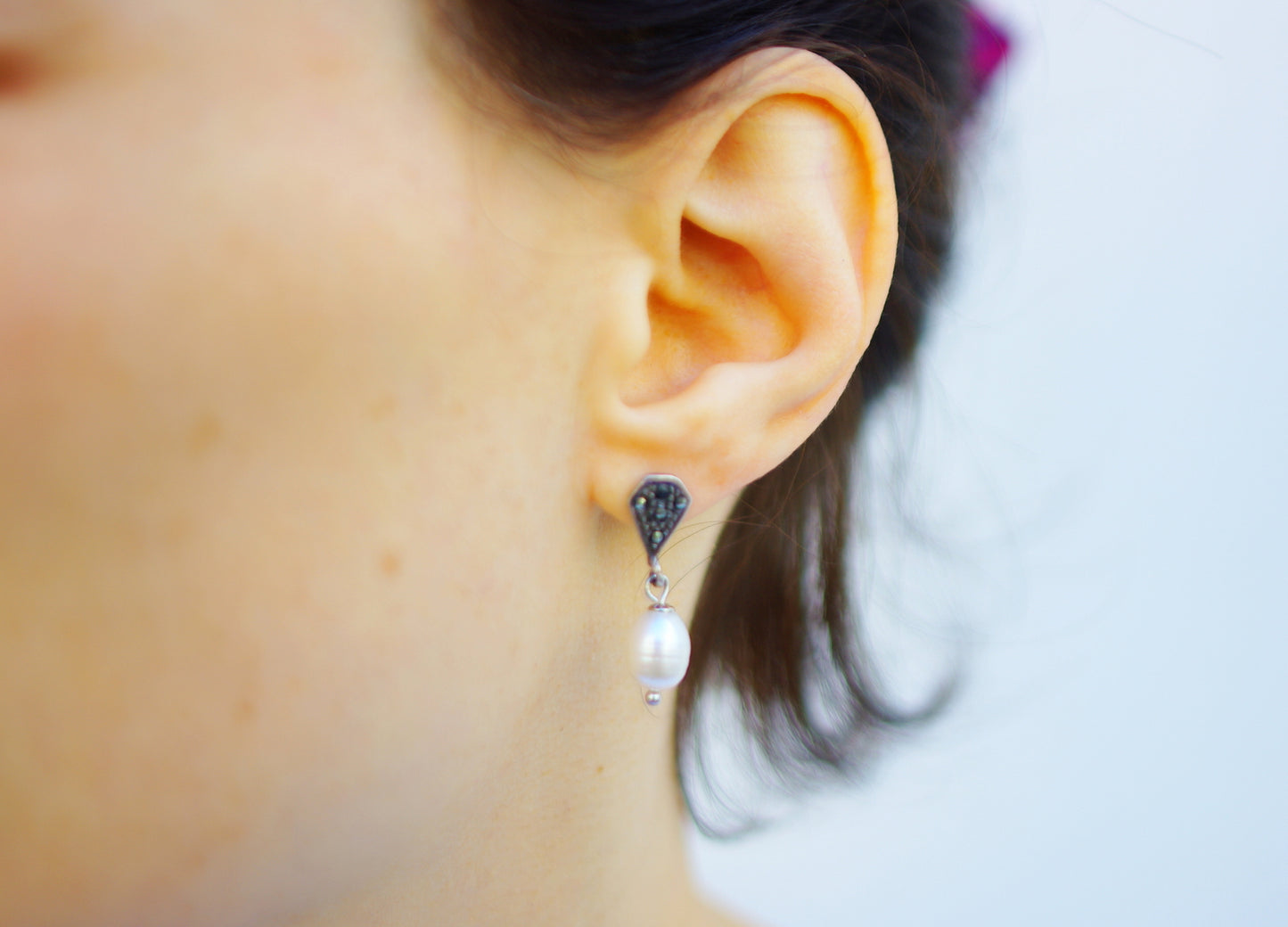 boucles d'oreilles perles