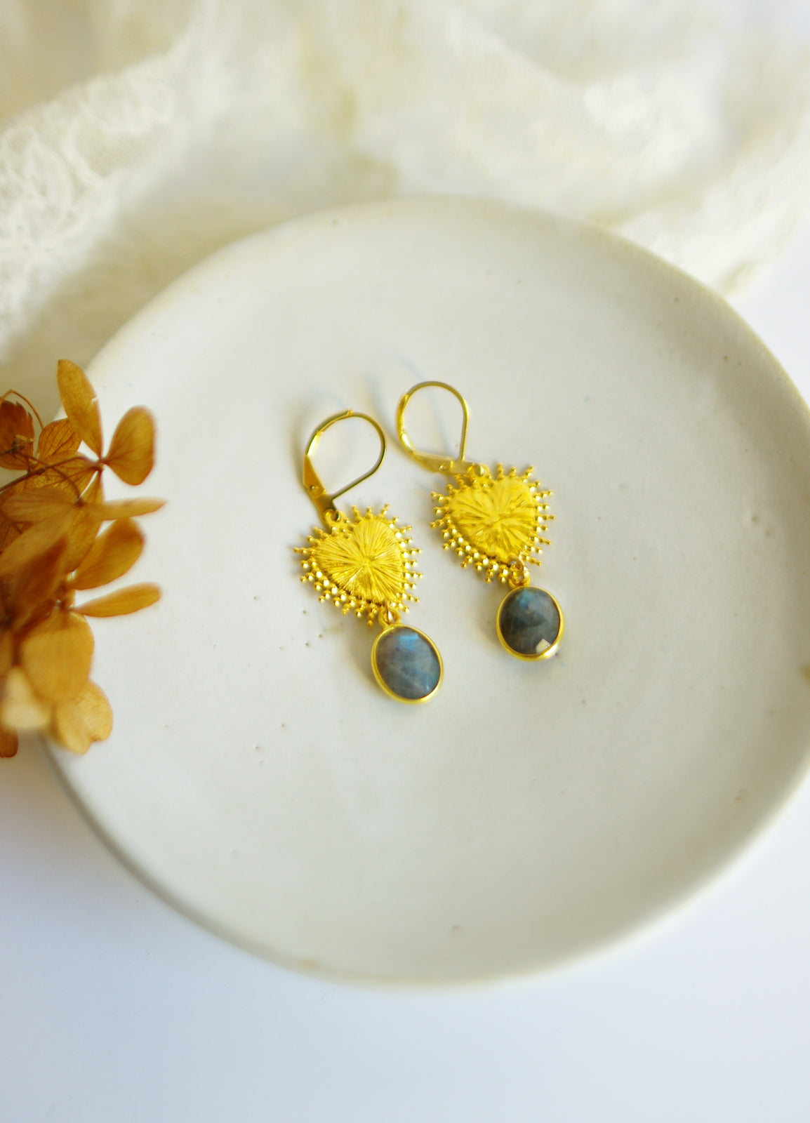 boucles d'oreilles coeurs