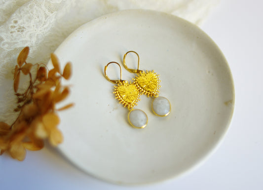 boucles d'oreilles coeurs