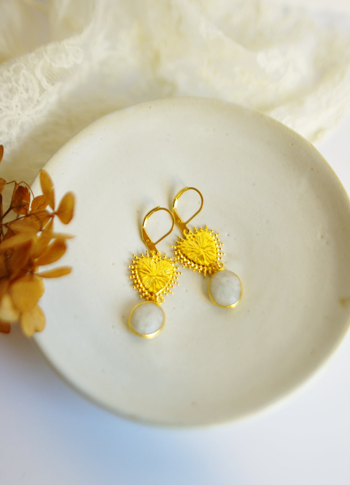 boucles d'oreilles coeurs