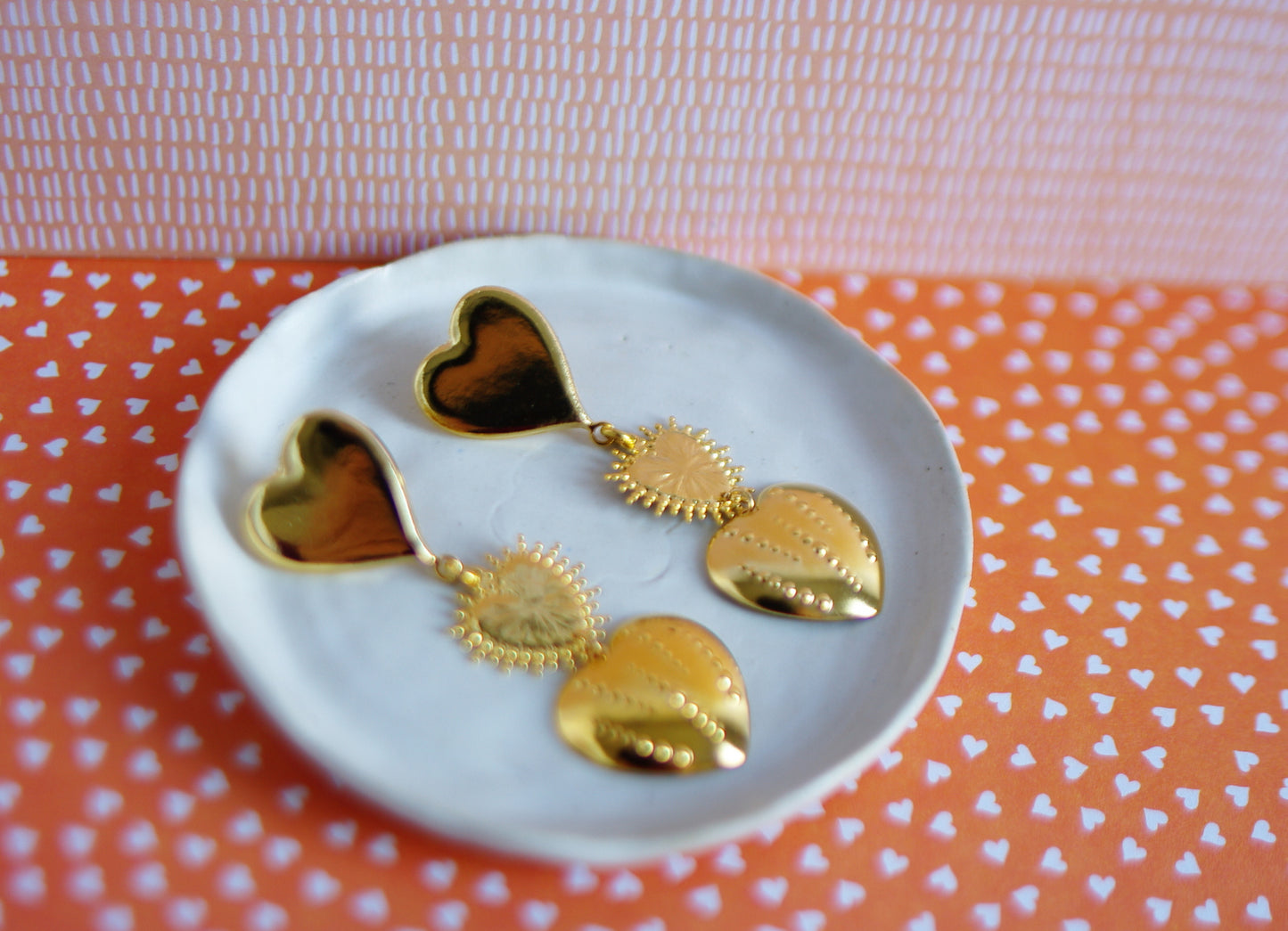 Boucles d’oreilles 3 Cœurs