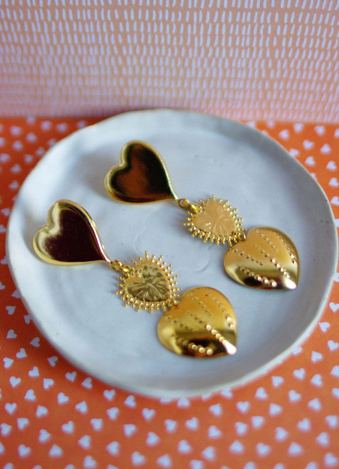 Boucles d’oreilles 3 Cœurs