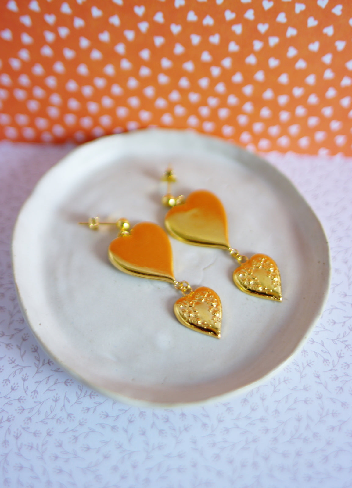 Boucles d’oreilles Cœur Romance