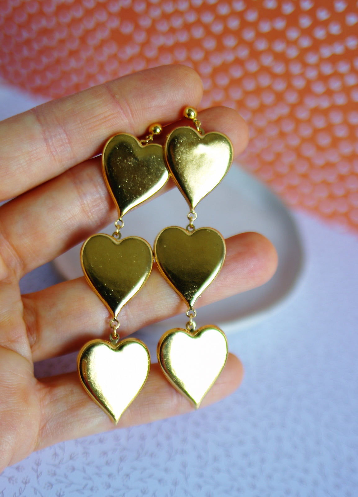 Boucles d’oreilles 3 Cœurs
