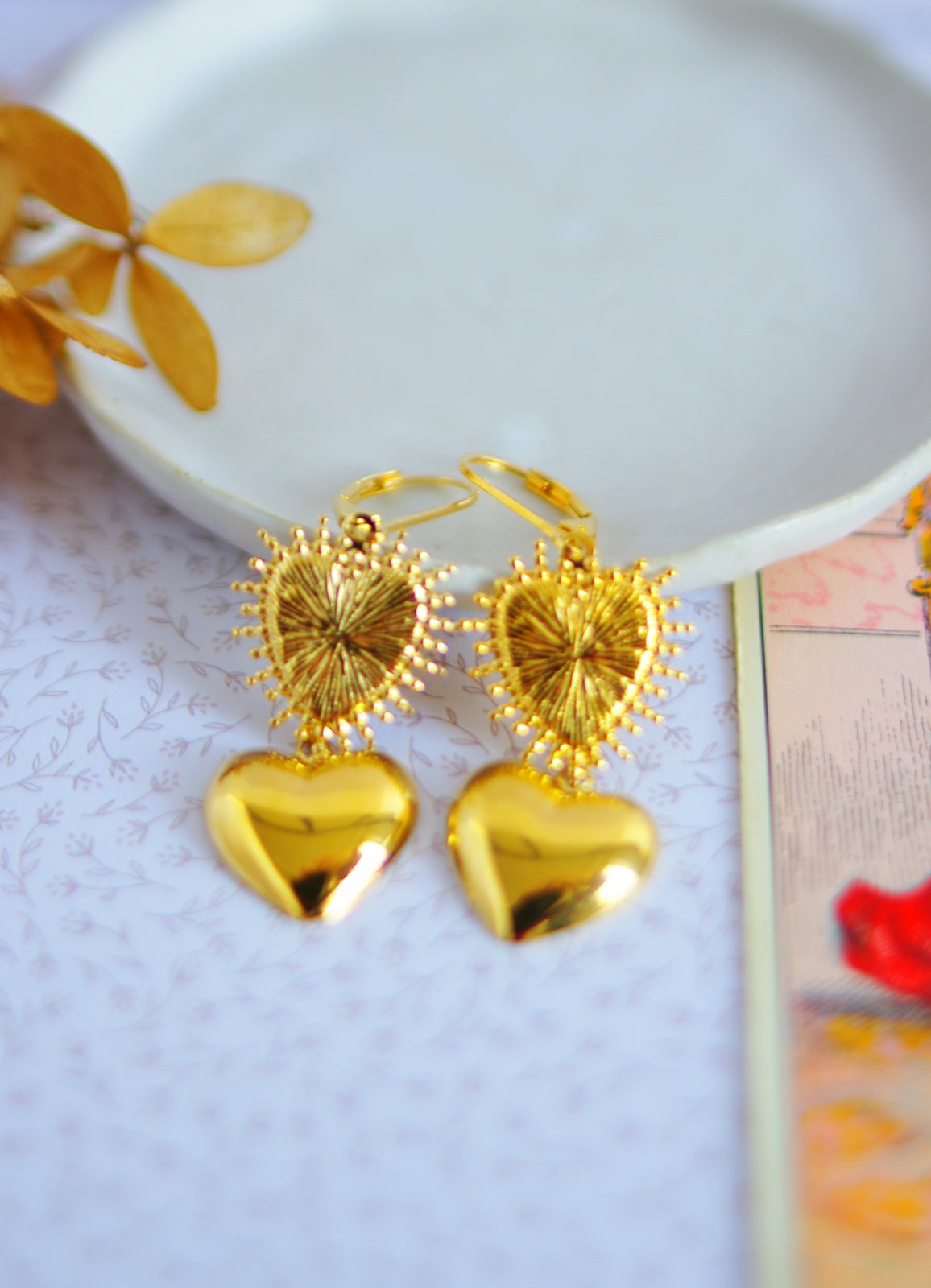 boucles d'oreilles coeurs