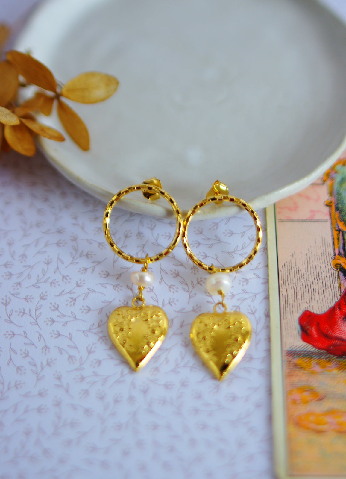 boucles d'oreilles coeurs