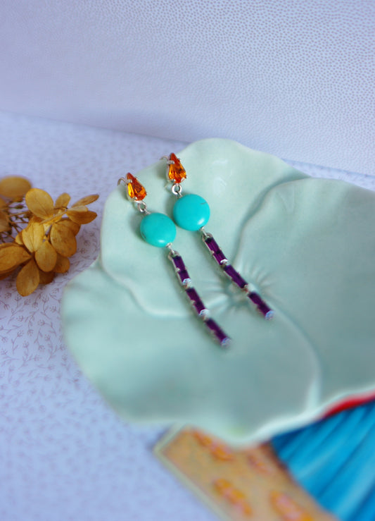 Boucles d’oreilles Lagon