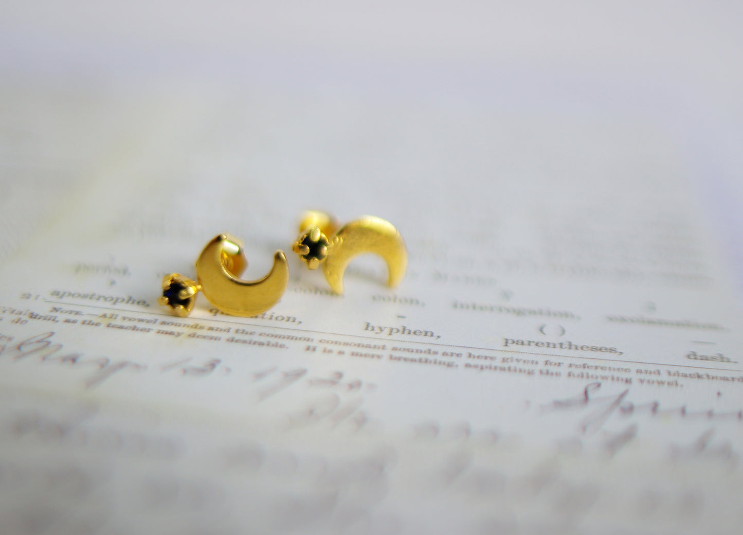 Boucles d’oreilles lune et son étoile