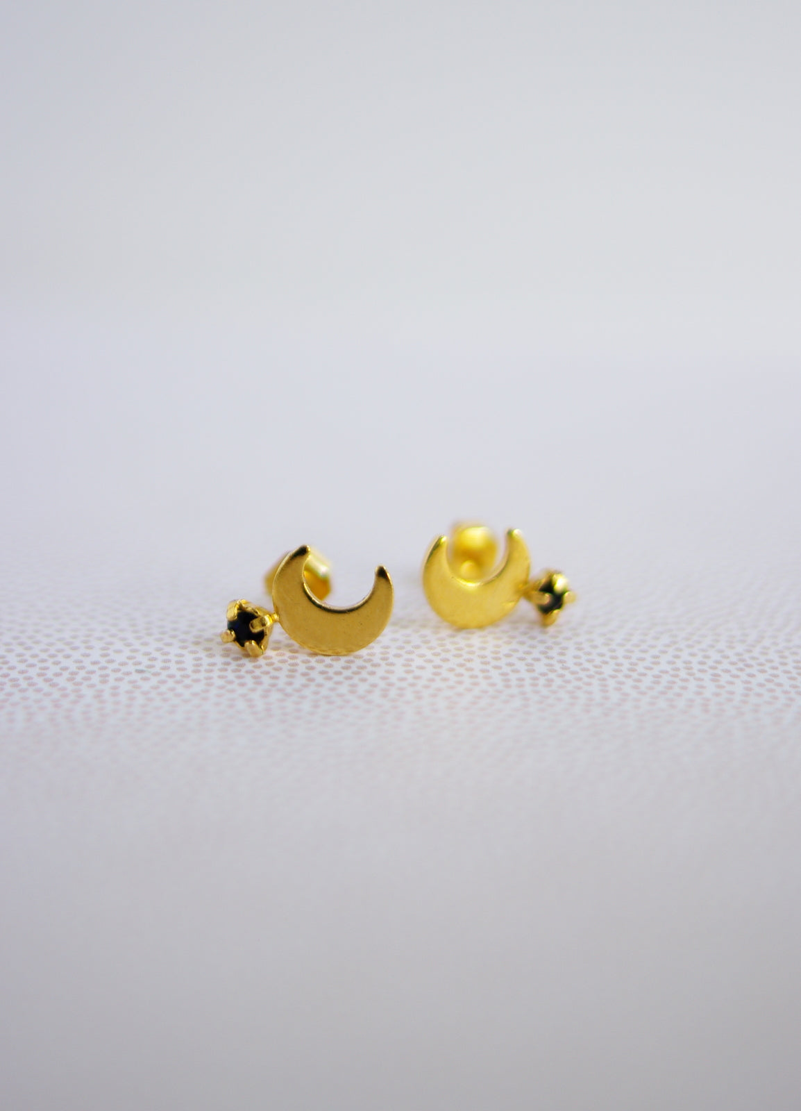 Boucles d’oreilles lune et son étoile