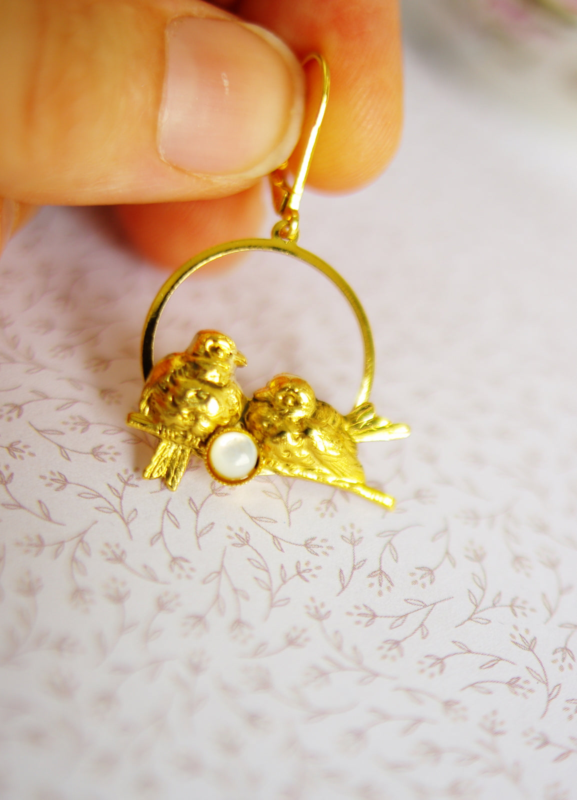 boucles d'oreilles Colombe