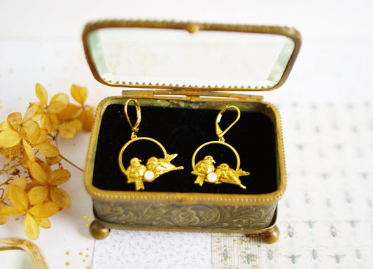 boucles d'oreilles Colombe