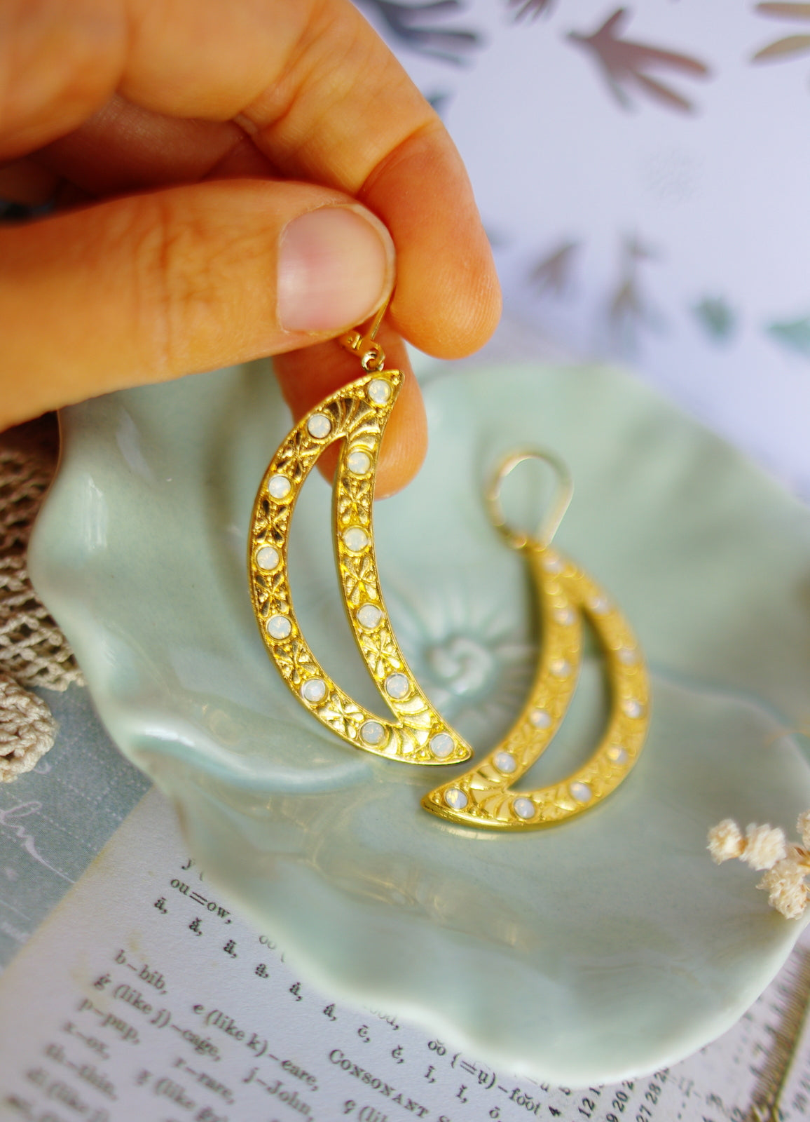 boucles d'oreilles Luna