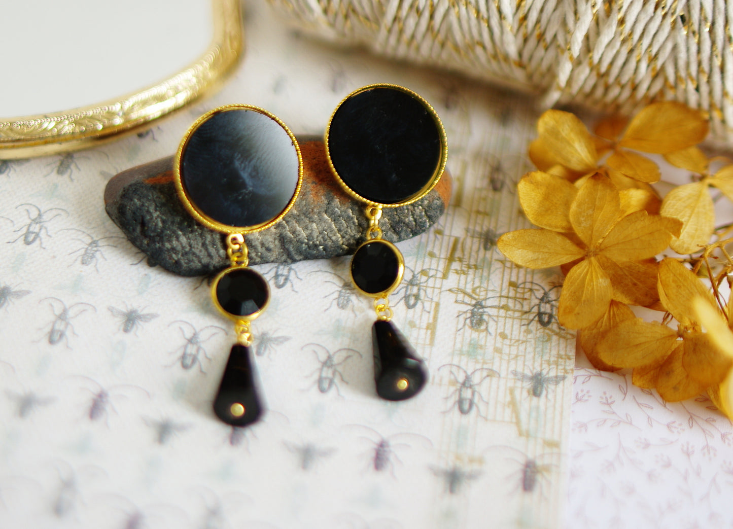 boucles d'oreilles Minuit