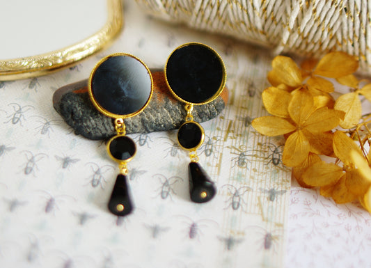 boucles d'oreilles Minuit
