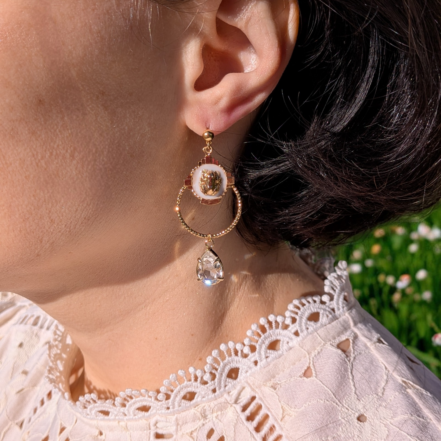 Boucles d’oreilles Rainette