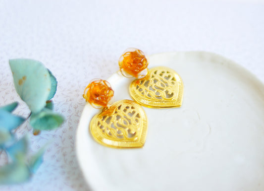 boucles d'oreilles Romance