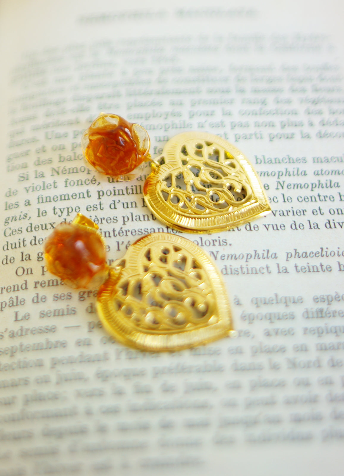 boucles d'oreilles Romance