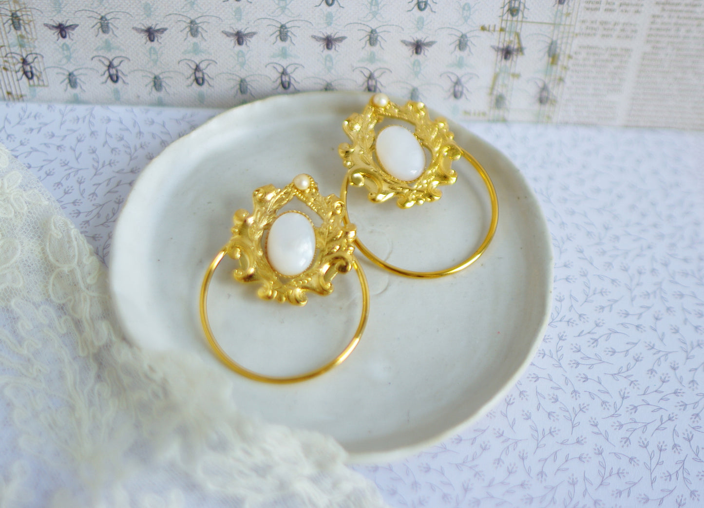 boucles d'oreilles Rosa