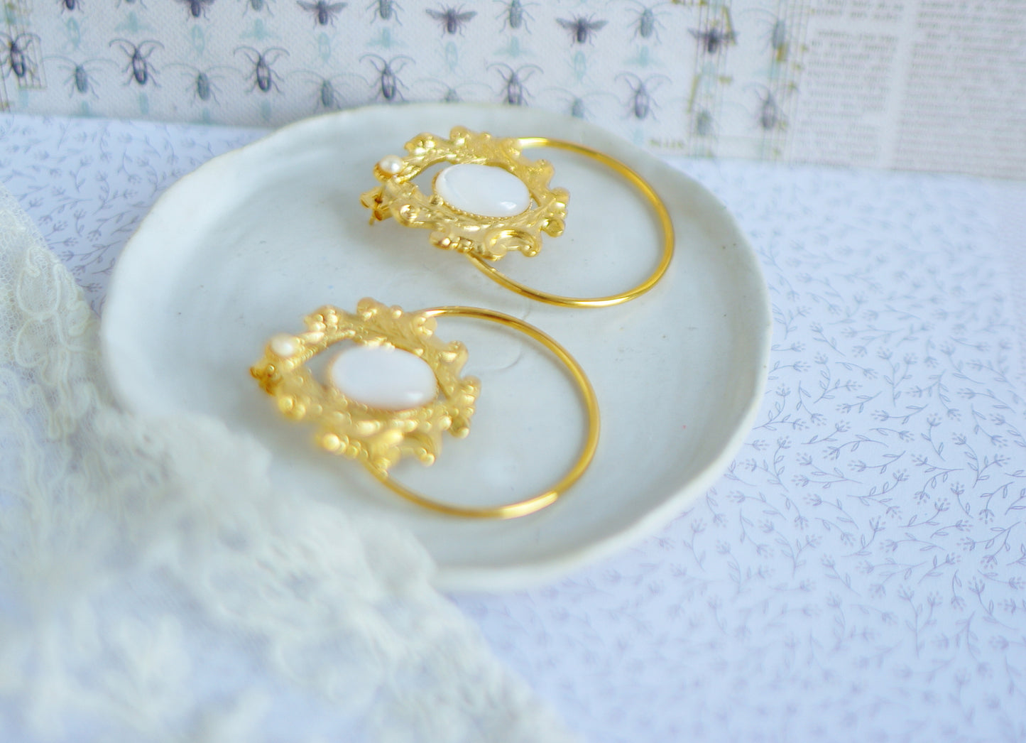 boucles d'oreilles Rosa